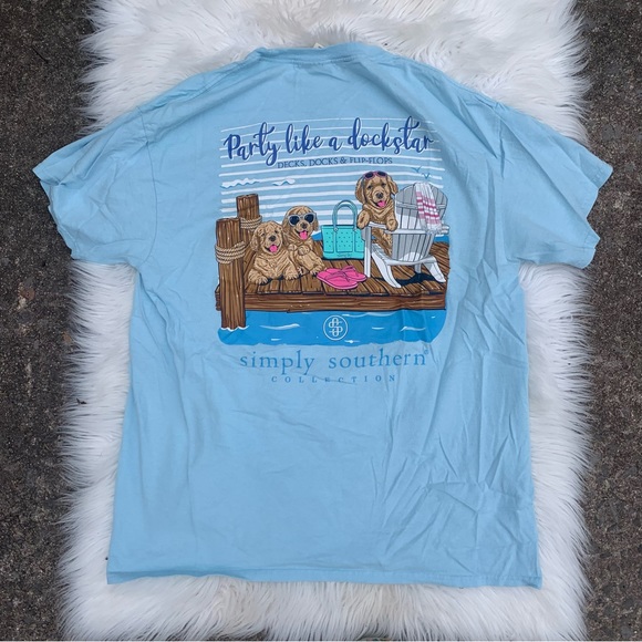 Simply Southern Party Like a Dockstar T-Shirt - Picture 1 of 5